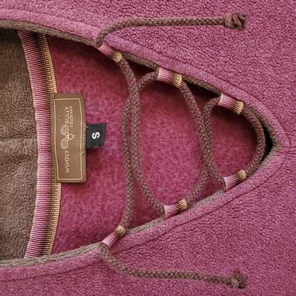 Wooly Bully * Warm fleece snuggly raspberry top - Picture 2 of 3